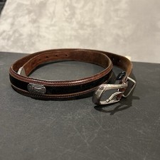 Onyx by Brighton Belt Men's 38 Brown Leather Golf Casual Belt