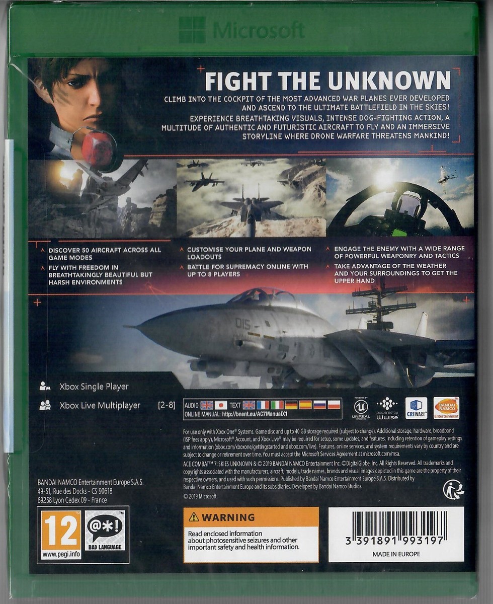 Ace Combat 7: Skies Unknown Microsoft Xbox One Flight Sim