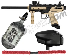 TIPPMANN CRONUS BASIC COMPETITION PAINTBALL GUN KIT - TAN W/ 68/4500 BOTTLE