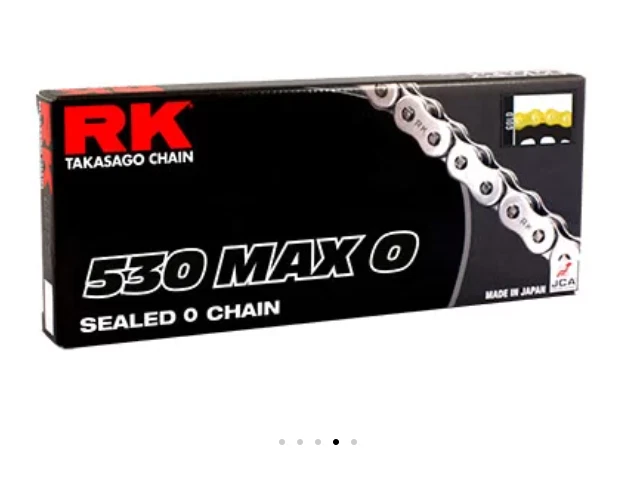 Triumph 955i Daytona 1999-2006 RK MAX-O 120 eslabones 530 paso junta tórica cadena dorada Foto 3 de 4