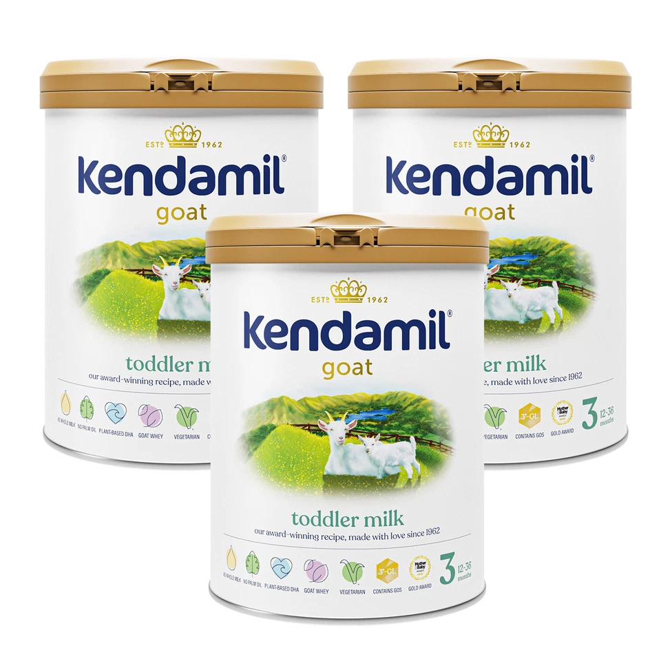 Kendamil Toddler Goat Milk Stage 3 800g x 3 Goat Milk Formula for Toddlers