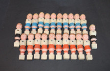 Vintage Foosball Table Soccer Player Complete Set of Men and Goalies