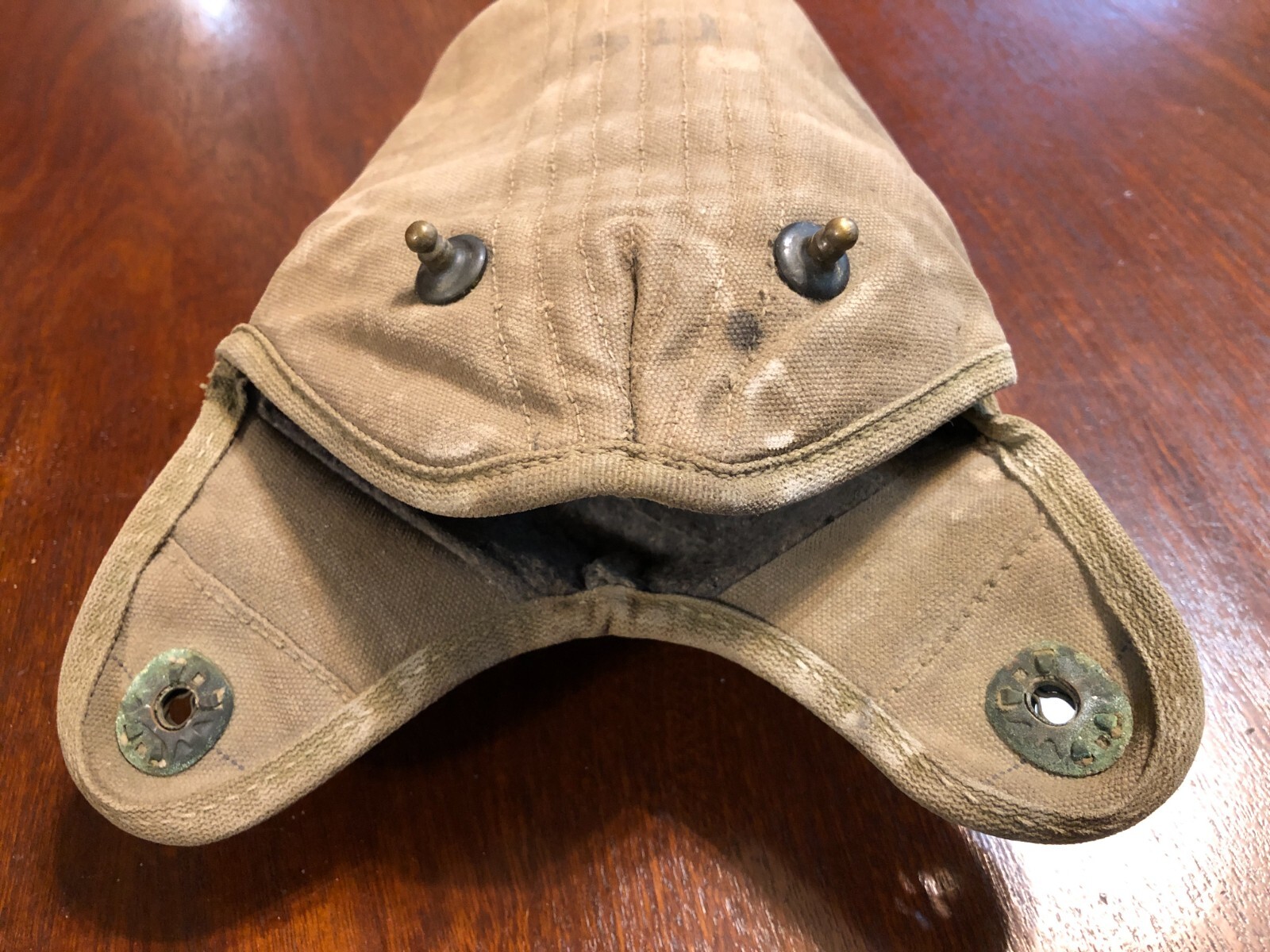 WW2 US Army USGI M1942 Canteen w/ Cup & OD3 M1941 Mounted Airborne