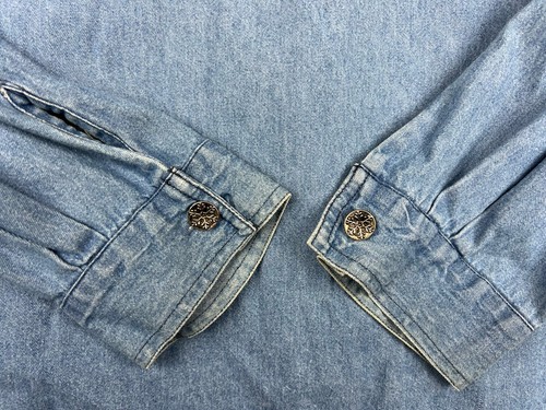 Ugly Christmas Shirt Fashion Bug Denim Jacket Embroidered Attached Tank 30/32W - Picture 23 of 23