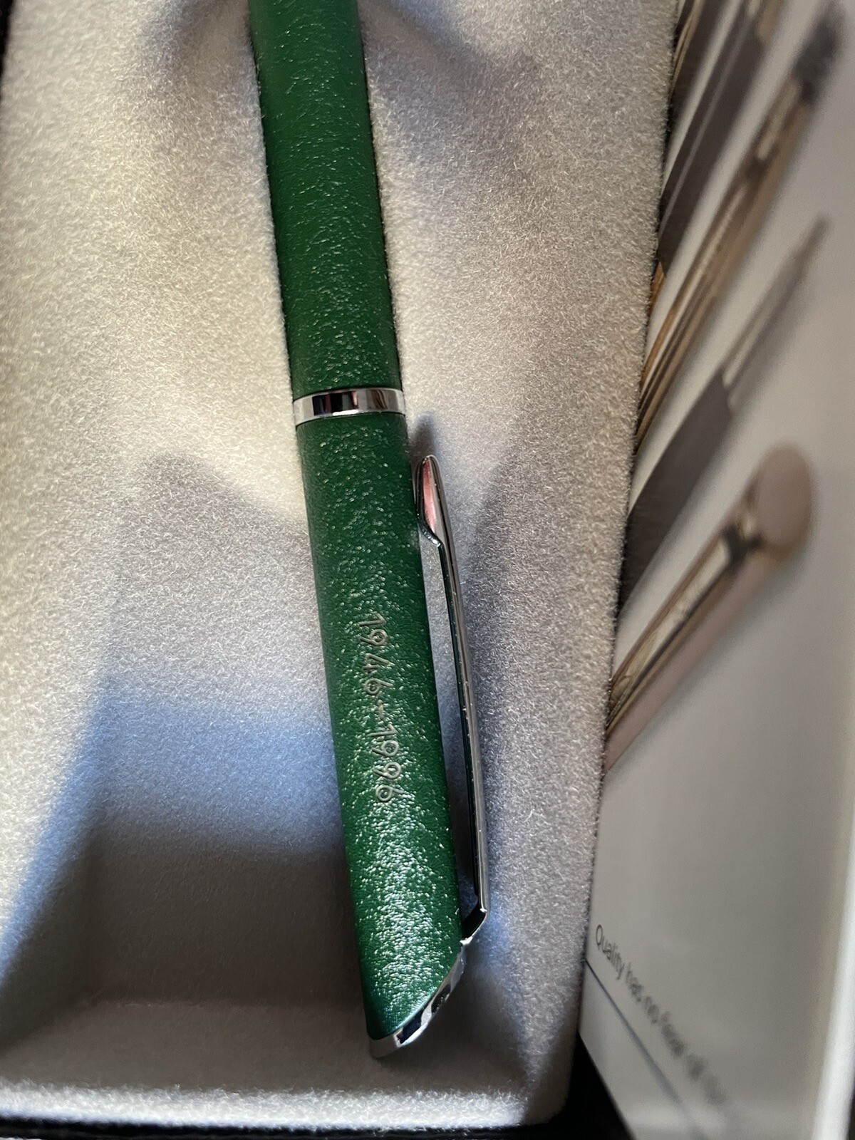 Quill Vintage Monogrammed Ballpoint Pen NOS Lifetime Guarantee