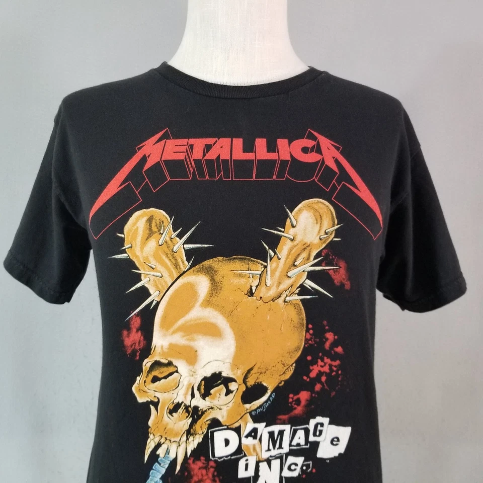 Metallica 1986 tour t-shirt men's small black short sleeve reissue official - Image 2 of 4