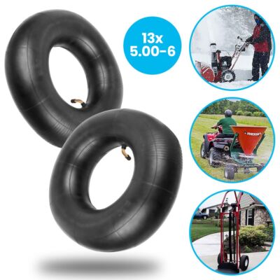 2x Luftschlauch Aufsitzmäher 13x5.00-6 Reifenschlauch Winkelventil Rasentraktor-