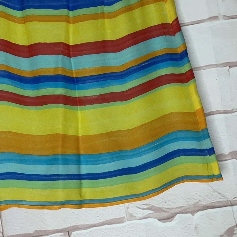 Harold’s Rainbow 条纹 A 字裙,尺寸 2,美国制造 — 第 4/4 张图片