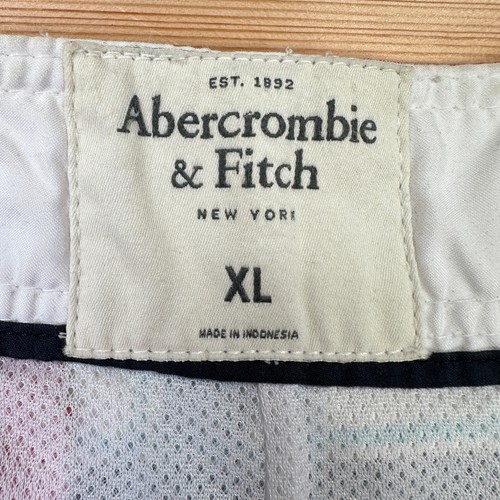 Abercrombie & Fitch Board Shorts XL Pink Plaid Cargo Lined Relax Y2K Swim Trunks - Picture 3 of 8