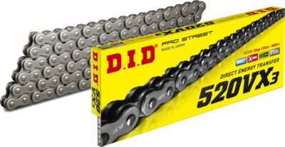 DID 520VX3 Professional O-Ring Series Chain, 90 Links - Natural | 520VX3X90FB