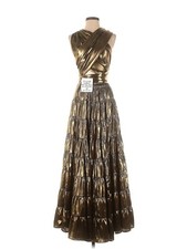 NWT Free People Something Magical Maxi in Bronze Metallic Convertible Dress XS