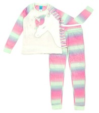 Unicorn Pajamas Girls Size 10-12 14-16 Set Medium Large XL Winter Fleece NEW NWT