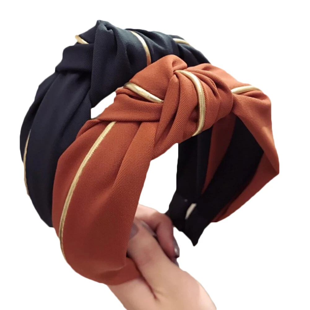 Women Cross Knotted Wide Headband Hair Accessories