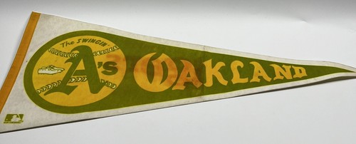 The Swingin' A's - Oakland A's - MLB Baseball Sport Wimpel Flagge - Vintage