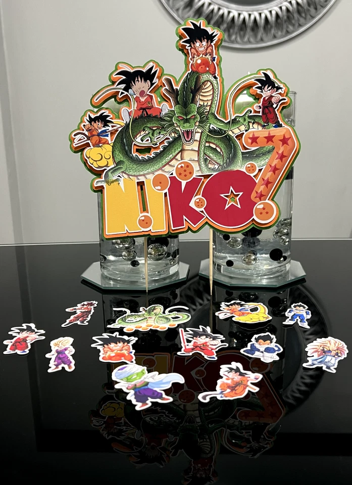 DRAGON BALL Z DECORACIÓN FIESTA PERSONALIZADA, CAJAS DE FAVORES, CENTRO DE MESA, ETC. Foto 4 de 4