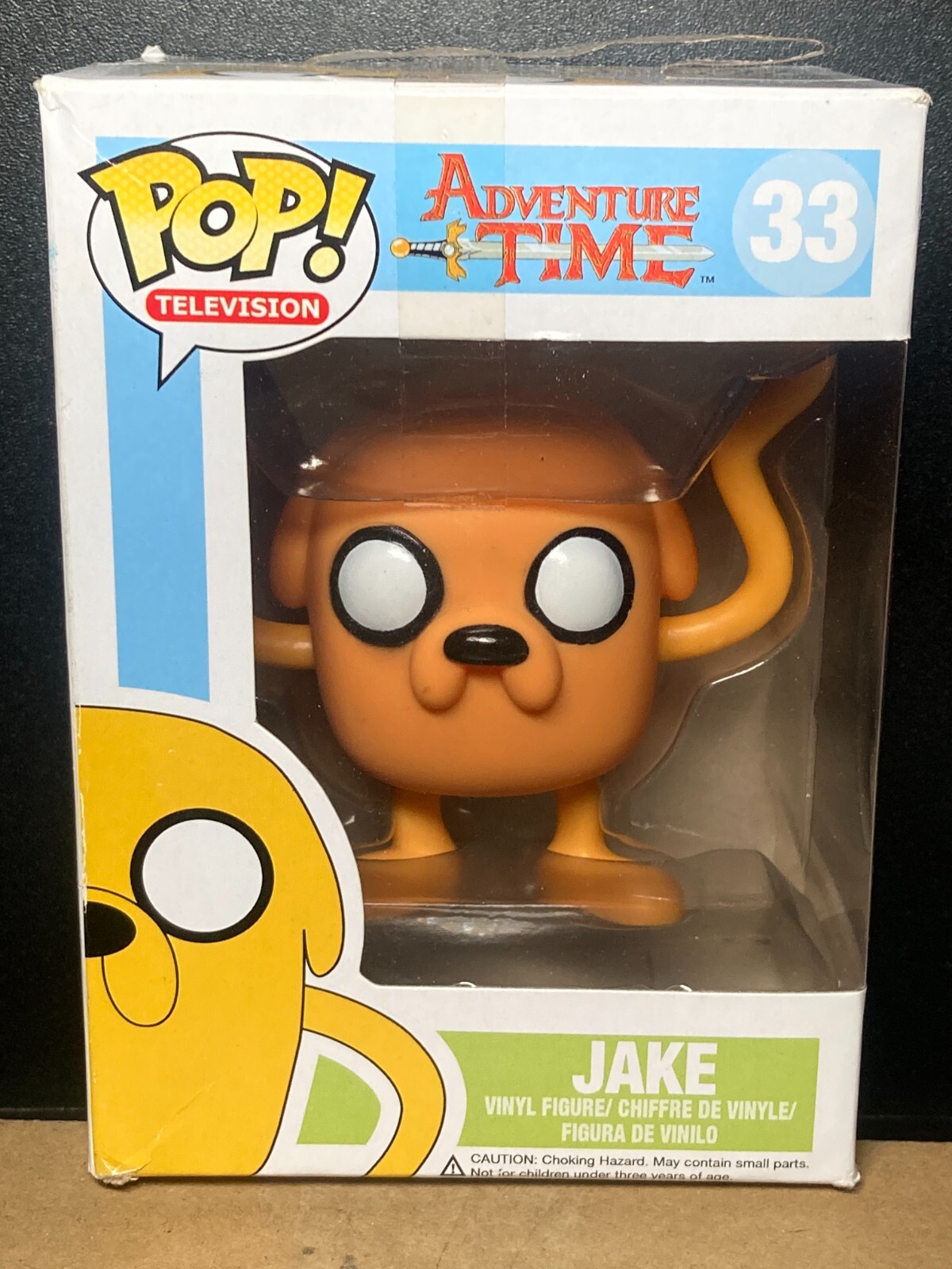 Funko Pop Adventure Time 33 Jake Damaged Taped Box In Soft Protector
