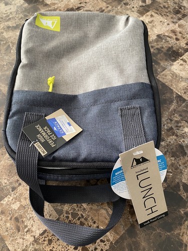 Arctic Zone Insulated Lunch Bag w/ Microban Protection & Ice Pack Blue Gray ๐ - Picture 6 of 6