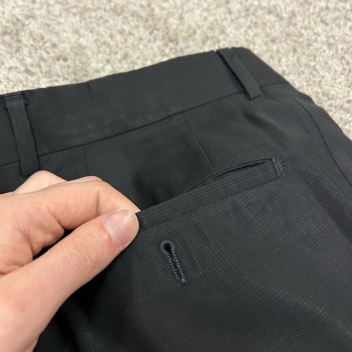 Hugo Boss Super 100 Suit Men's 40R Pants 32X30 Black Wool USA Made (Flaws) - Picture 7 of 17