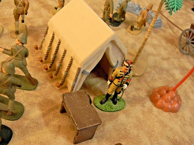 1 54mm Metal Command figure with Tent an Desk (Jan. Listing)