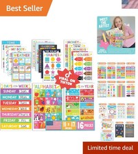16 Colorful Educational Posters for Toddlers - Homeschool  Classroom Decor