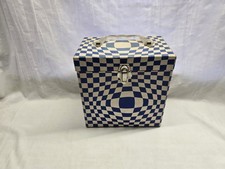Platter-Pak 45 rpm Psychedelic Blue-and-White Carrying Case