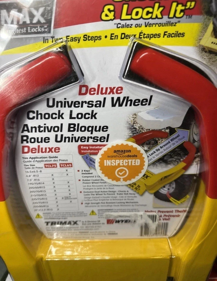 Trimax TCL65 Deluxe универсальный замок сцепления колеса ** новый в коробке ** - Изображение 2 из 2