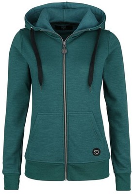 RED by EMP Damen petrol-farbende Kapuzenjacke