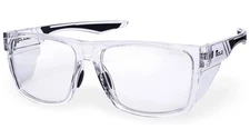 Solid Safety Glasses Clear Lens -Side Shields Anti Fog, Anti Scratch, Anti-Glare
