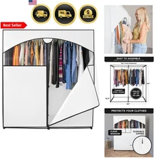 Portable Wardrobe Closet Large Capacity Easy Assembly Clothes Organizer