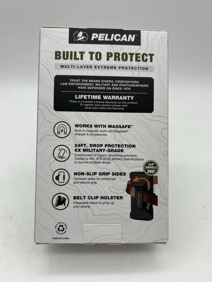 Pelican Voyager Case & Holster for MagSafe for Apple iPhone 16 - Black - Image 2 of 2