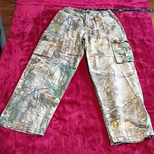 Realtree Boys Camouflage Cargo Pants Adjustable Waist Cotton XL 14/16 0170