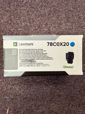 NEW GENUINE LEXMARK EXTRA HIGH YIELD TONER CARTRIDGE - CYAN 78C0X20