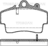 Triscan Bremsbelagsatz, Scheibenbremse 8110 29168 FüR Audi
