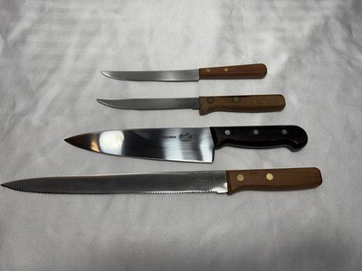 Set Of 4 Mixed Kitchen Knives