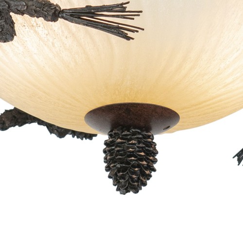 2-Light Convertible Light Kit in Rustic Style 8 Inches Tall and 13.75 Inches - Picture 4 of 9