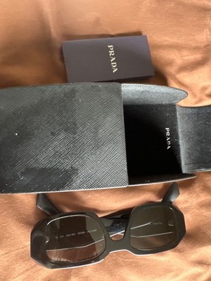 Prada PR17WS 1AB5S049 Women's Sunglasses 49 mm Black / Dark Grey Lens