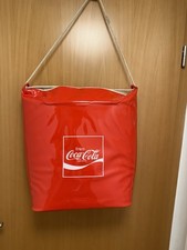 Coca Cola K&uuml;hltasche gro&szlig; vintage 1970erEnjoy Coca-Cola Seilhenkel 45cm RARIT&Auml;T