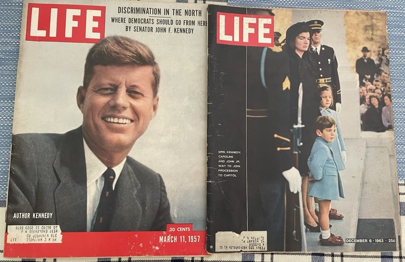 Two Life Magazines- Kennedy