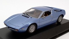 Minichamps 1/43 Scale 400 123421 - 1974 Maserati Merak - Metallic Blue