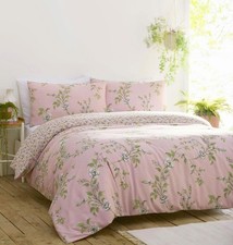 Duvet cover set pink pretty floral spring summer bedding quilt cover CLEARANCE