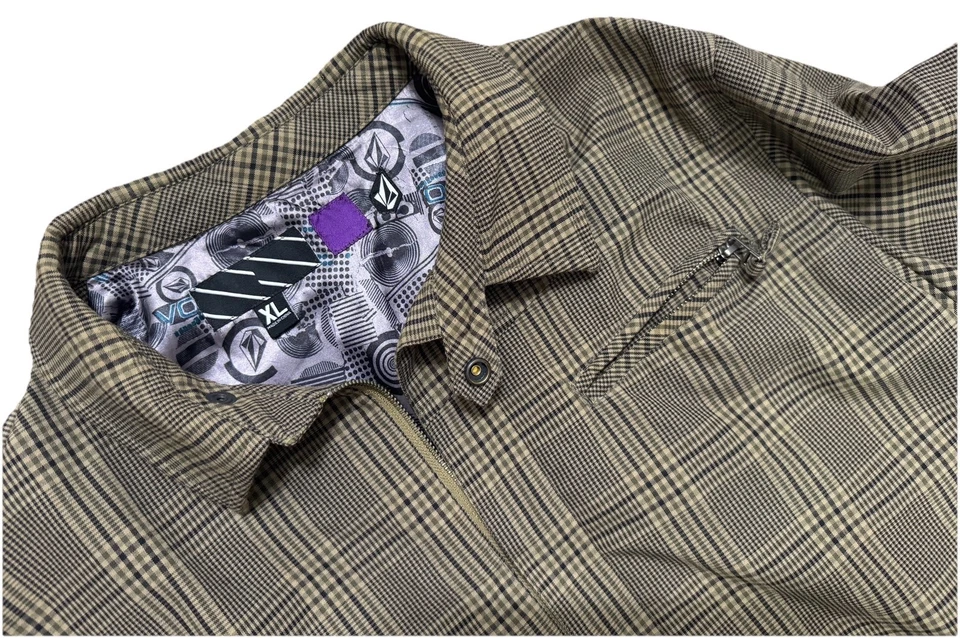Volcom XL Modo Plaid Jacket – Mens XL – Rare Style – Full Zip – Streetwear - Image 2 of 4