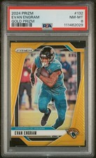 2024 Panini Prizm Evan Engram #132 Gold /10 PSA 8