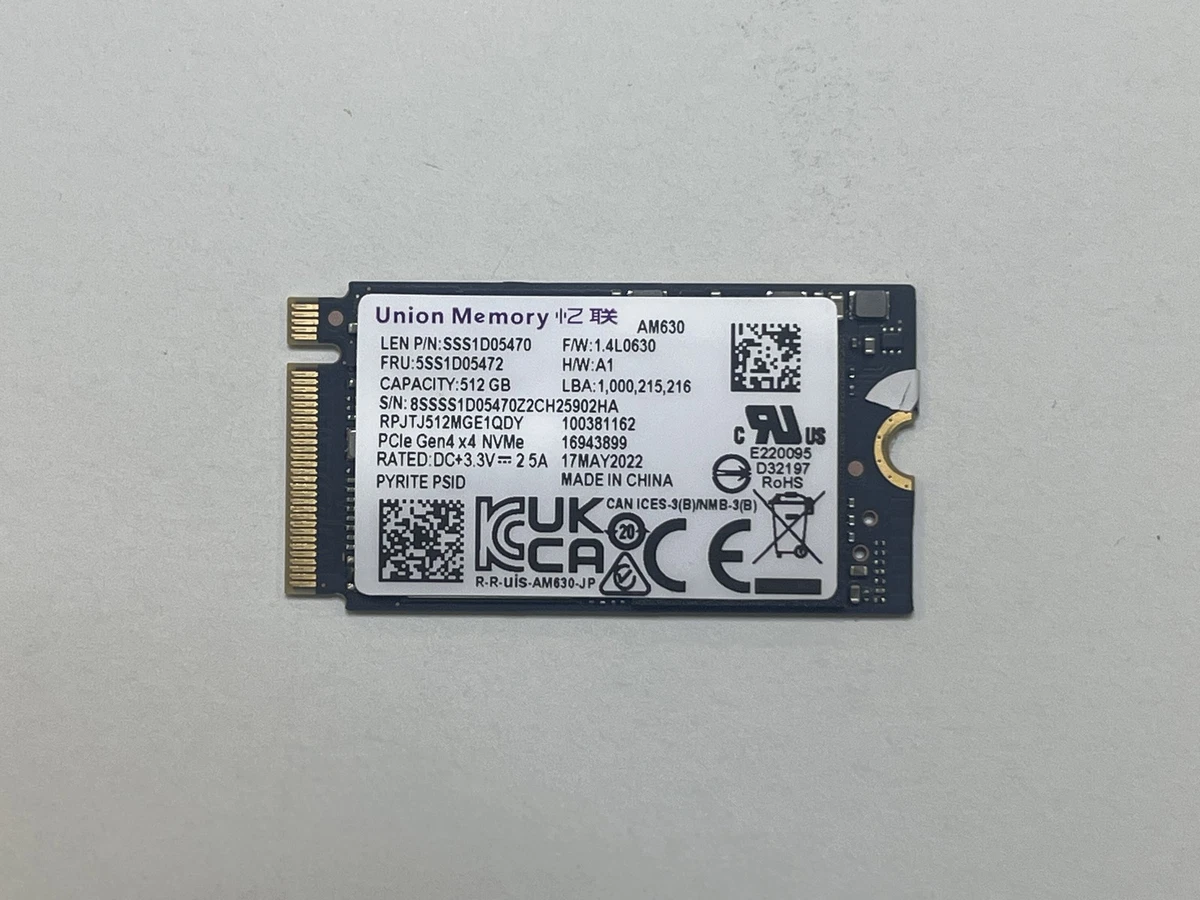 Lenovo 512 GB Internal Solid-State Drives for sale | eBay