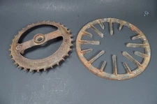 2 Cast Iron Rings,Old Stove Burner,Lamp Base?, Unsure What These Go To