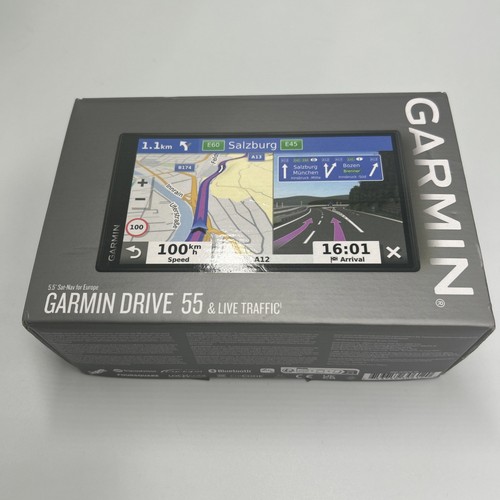 Garmin Drive 55 & Live Traffic Sat-Nav (Brand New) - Picture 1 of 7