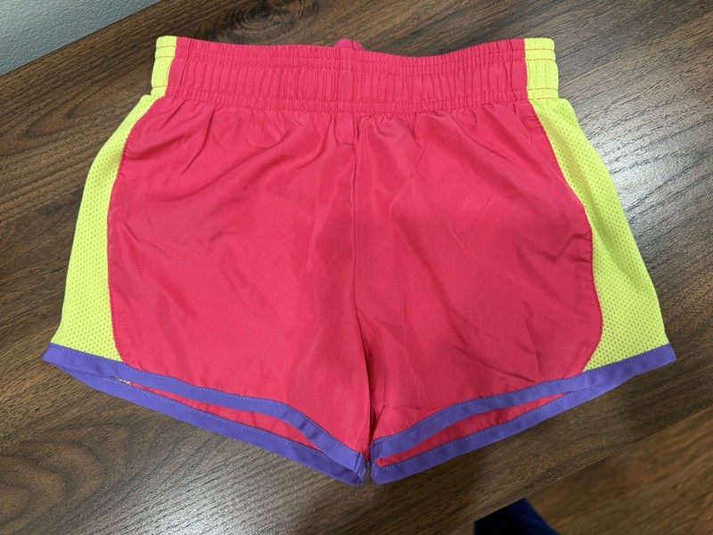 Athletic Works Girls Athletic Shorts, Small 6/6x, Pink