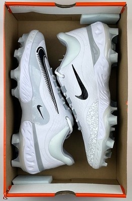 Nike Alpha Huarache Elite 3 Low MCS White Black Wolf Grey Sz 11.5 NIB