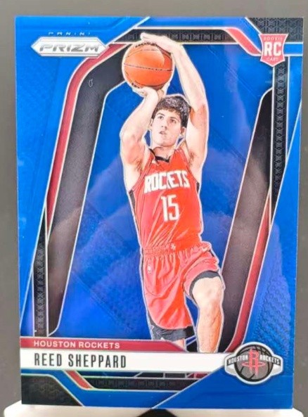 Reed Sheppard 2024-25 Panini Prizm RC Blue /199 #268