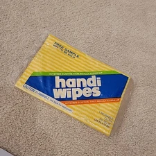 Vintage 1 Pack HANDI WIPES (1) 24"×13" Reusable Towels Free Sample SEALED NOS 