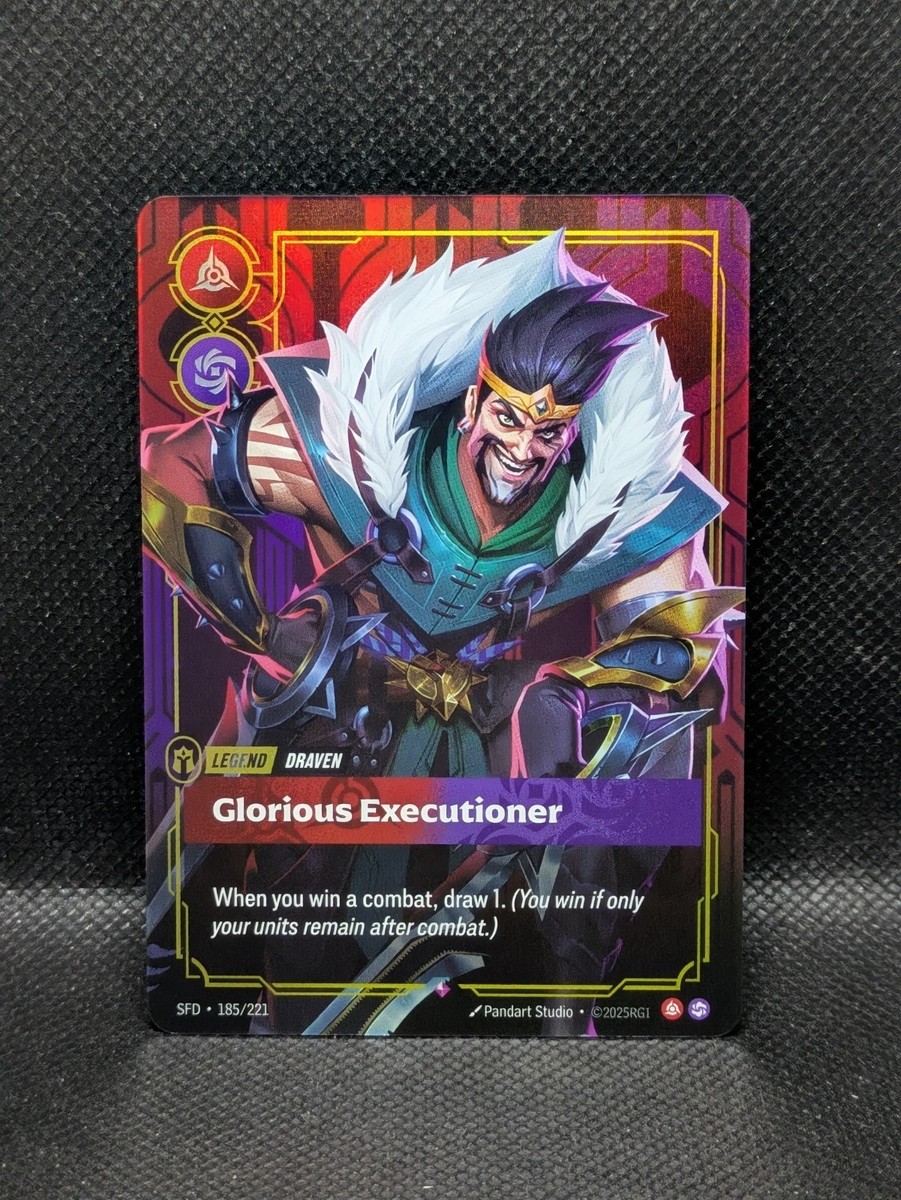 Draven - Glorious Executioner - 185/221 - Rare - Riftbound: Spiritforged